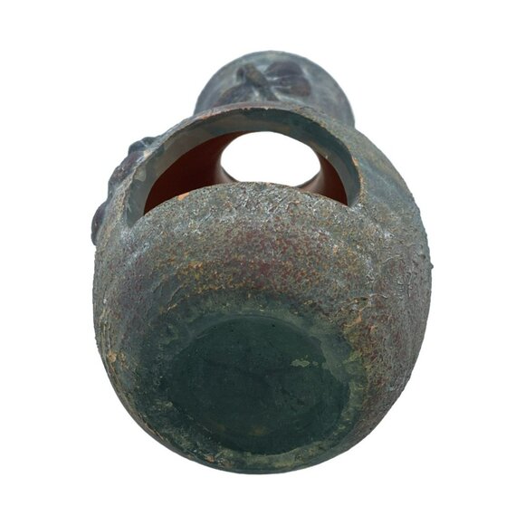 Dragonfly Tabletop Mini Chiminea Handmade Hand Painted Ceramic Tealight Holder - Picture 11 of 13